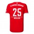 Camisola Bayern de Munique Muller 25 Equipamento Primeiro 2022-2023 Manga Corta